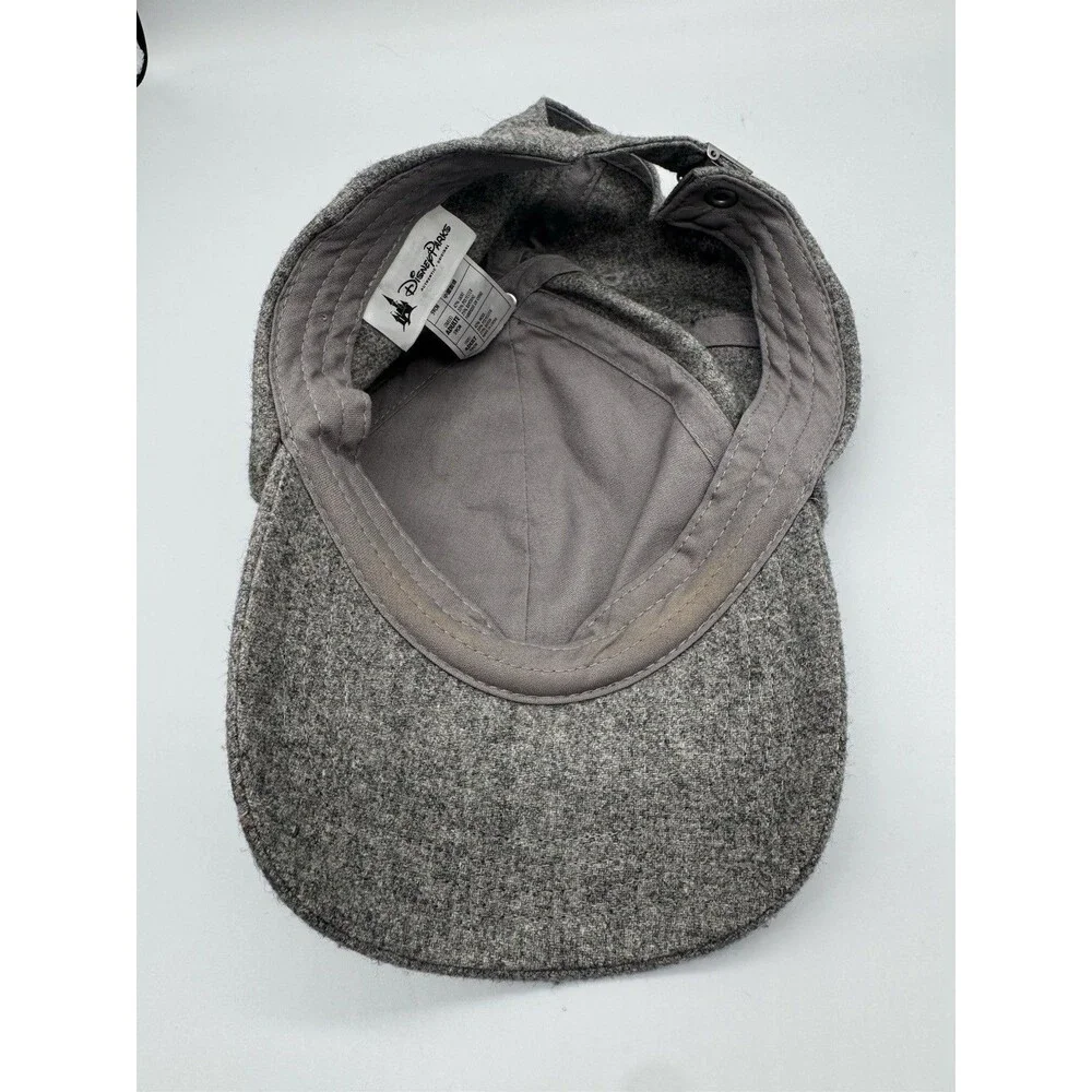 Mickey Mouse Disney Parks Hat Cap Adjustable Strapback Gray Black Logo